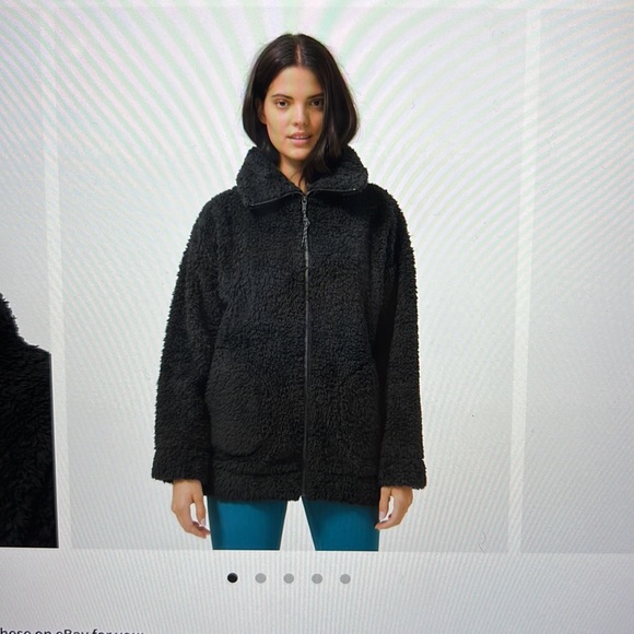 Lululemon Athletica Jackets \u0026 Coats | Lululemon Oh So Sherpa Jacket Black Size ml Nwot | Color: Black | Size: M | Sarahmoore19's Closet